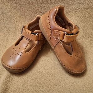 Stride Rite Brown Mary Janes Size 6M Toddler